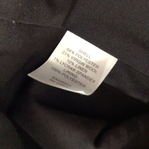 Classifies Entier blazer women 12 grey black Virgin wool linen - Picture 7 of 7